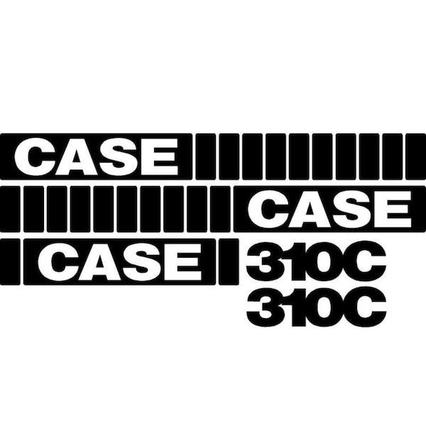 Aftermarket Whole Machine Decal Set Fits Case Crawler Dozer 310C CASE310CDECALSET - main